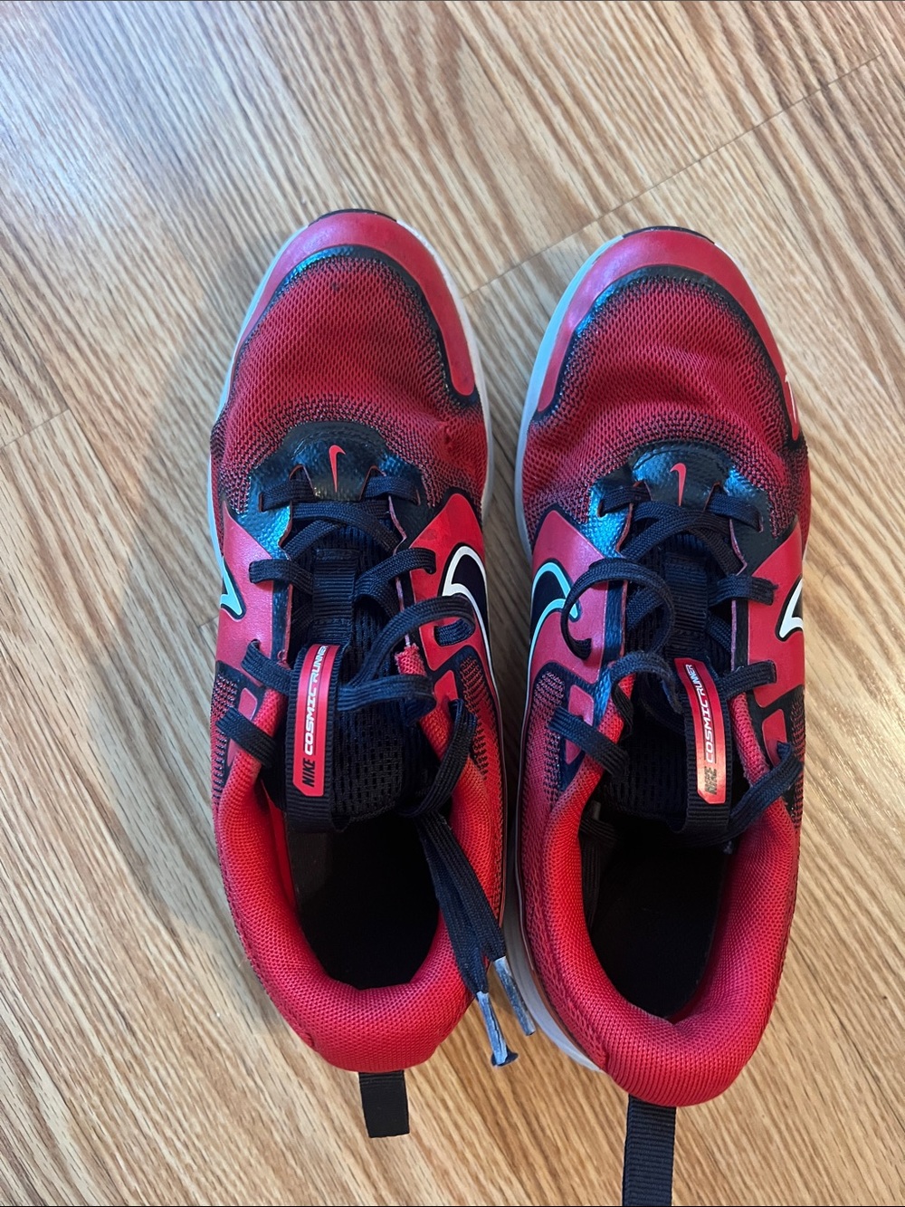 Nike Kids Red and Black Athletic Sneakers